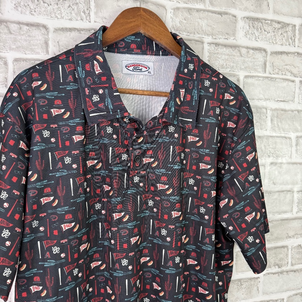 Arizona Diamondbacks Fathers Day Game Day Promo Golf Polo Shirt Mens XL